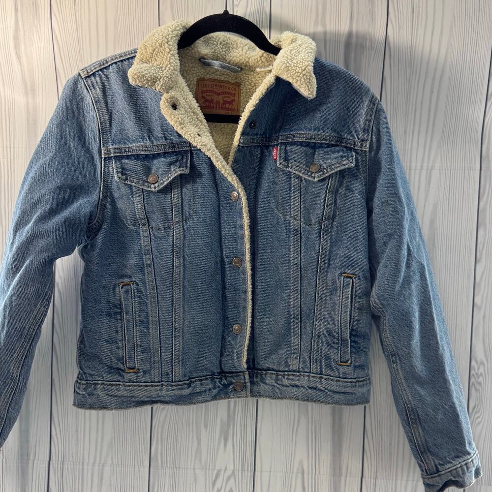 Levi's Light Blue Sherpa-Lined Denim Jacket